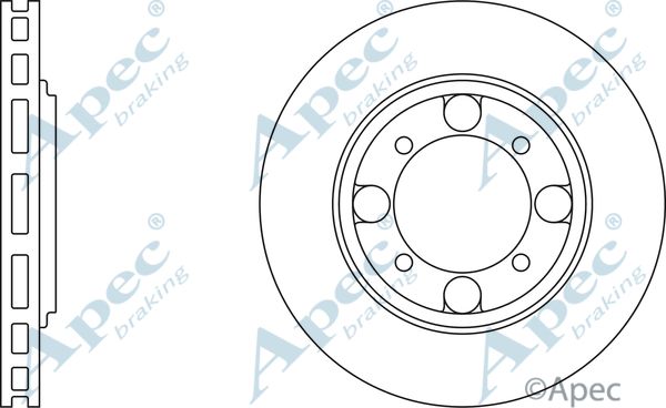 APEC BRAKING Тормозной диск DSK749